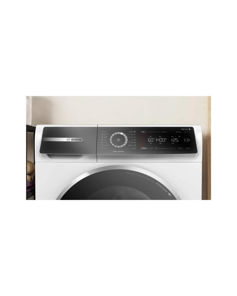 Series 8 | 9kg 1400rpm Beyaz 4D Yıkama Allergy Plus Mini Load Buharlı Ütüleme Wifi - Görsel 2