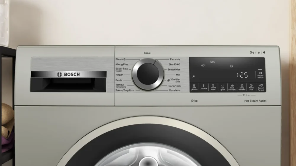 Serie | 4 Çamaşır Makinesi 10 kg 1200 dev./dak., Gümüş - Görsel 7