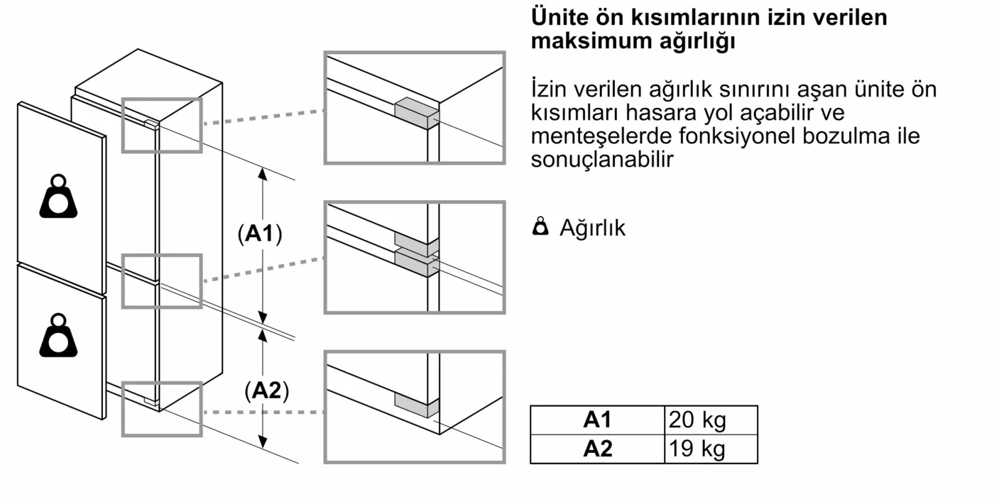 Serie 6 |  Alttan Donduruculu Ankastre Buzdolabı 193.5 x 70.8 cm softClosing Düz Menteşe - Görsel 12