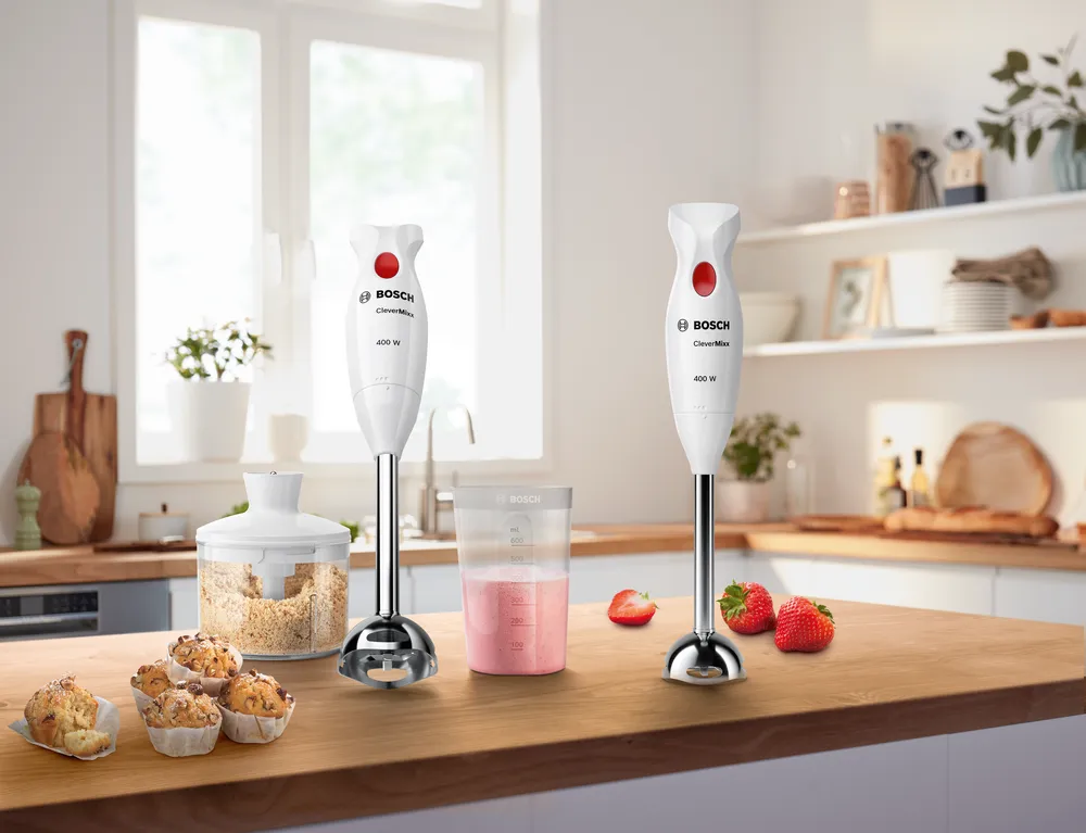 El Blenderi CleverMixx 400 W Beyaz, Koyu Kırmızı
